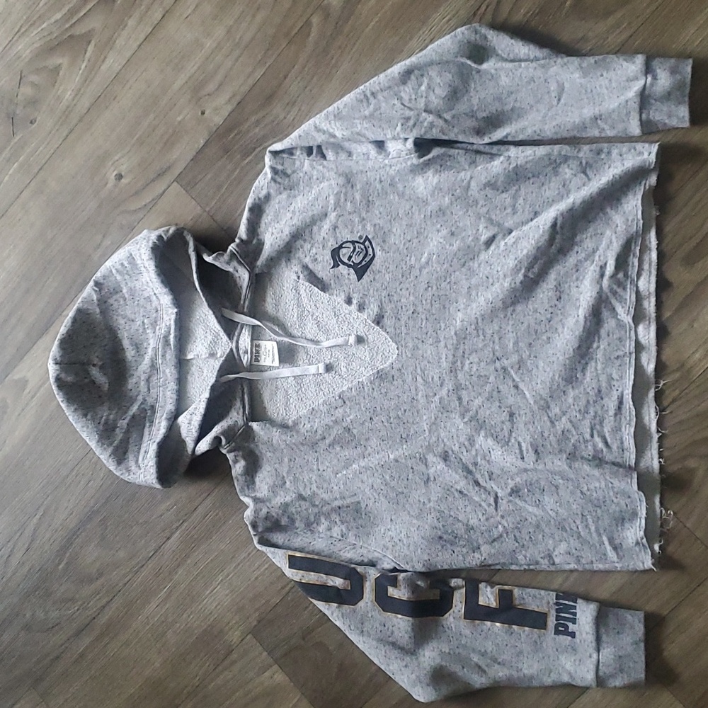 UCF Central Florida Victoria's Secret PINK Cropped Hoodie Sweatshirt Small